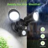 LED Security Lights Motion Sensor, 25W 2000LM Flood Lights Outdoor Motion Sensor with Remote, Dimmable Brightness 3000K-6500K CCT IP65 Security Light