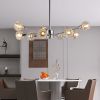 28" Modern Crystal Chandeliers, 9 Lights Chrome Chandelier for Living Room Bedroom, Dining Room Chandelier Over Table, Kitchen Light Fixtures (Bulbs