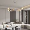 28" Modern Crystal Chandeliers, 9 Lights Chrome Chandelier for Living Room Bedroom, Dining Room Chandelier Over Table, Kitchen Light Fixtures (Bulbs