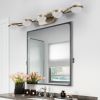 Modern Minimalist Bathroom Vanity Light, LED 5 Bulb Frosted Glass Shades, Wall Mounted Decorative Lighting Fixture, Suitable for Bathroom Vanity Mirr