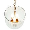 Garnet Pendant Lamp - Coarse Gold + Clear Glass