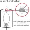 Empire Spider Lamp Shade, Wheat in Flaxen, 6" Top x 19" Bottom x 12" Slant Height