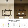 Farmhouse Candle  Chandelier Light Fixture for Dining Room, Kitchen, Hallway