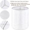 Tall Drum Lamp Shades Set of 2 Light Beige Tree Bark Textured linen Lamp shade
