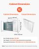 Lighted Medicine Cabinet with Mirror, 36 x 30 in Recessed or Wall Mount, 3 Color Dimmable LED Bathroom Medicine Cabinet with HD Mirror, Clock, Adjust