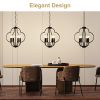 Farmhouse Oval Candle Chandelier Light, Ceiling Light, Pendant Lamp for Living Room, Dining Room, Hallway