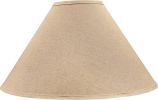 Empire Spider Lamp Shade, Wheat in Flaxen, 6" Top x 19" Bottom x 12" Slant Height