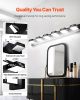 VEVOR 6-Light LED Modern Vanity Light Fixtures, 40.35-Inch, Black Finish Bathroom Wall Lighting Fixture Over Mirror, with IP44 Waterproof, for Bathro