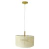 Glacier Pendant Lamp - Oak + Natural + Gold