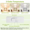 2Pcs 72W 2×2FT LED Panel Light 3800LM Flat Ceiling Light with 3 Lighting Color Temperature Equivalent LED Troffer Recessed Edge-Lit Switchable CCT 11