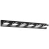 VEVOR 6-Light LED Modern Vanity Light Fixtures, 40.35-Inch, Black Finish Bathroom Wall Lighting Fixture Over Mirror, with IP44 Waterproof, for Bathro