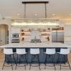 Modern Rectangular Crystal Glass Chandelier, 10-Lights Black Chandelier Lighting Contemporary Pendant Ceiling Light Fixture for Dining Room Living Ro