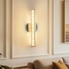 19.7'' Gold Bathroom Wall Sconce Set of 2, Modern Single Sconce Wall Lighting, Upgrated K9 Crystal Bronze Wall Light, Bedroom Vanity Sconce, Wall Lam
