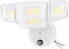 Dusk to Dawn Outdoor Lighting,90W 10000LM Flood Lights Outdoor,IP66 Waterproof White LED Security Light with Photocell,6500k Daylight 4 Heads Exterio