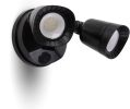 LED Flood Lights Outdoor, 16W 1900LM, IP65 Waterproof Dusk to Dawn Dual Head Security Lights, Exterior Wall Light for House, Patio, Garage, Yard-Blac