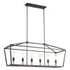 5 light linear pendant light
