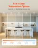 VEVOR 12 Pack 4 Inch LED Recessed Ceiling Light, 5CCT, Ultra-Thin Canless Wafer Downlight with Junction Box, 2700K/3000K/3500K/4000K/5000K Selectable