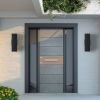 2-Pack Outdoor Wall Sconce, Modern Up and Down Weatherproof Wall Light, Black Aluminum Exterior Wall Mount Light Fixture, Ideal for Porch, Patio, Gar