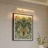 16inch Gold Bathroom Light Fixtures Over Mirror Modern Dimmable LED Vanity Light for Bathroom Wall Lighting