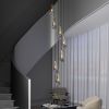 7 Light Dining Room Pendant Light, Large Chandelier Adjustable Hanging Line, Living Room Pendant Light, Foyer Chandelier, Stairwell Pendant Lights, B