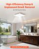 VEVOR Bathroom Exhaust Fan with LED Light, 80 CFM 4000K Bathroom Vent, 1.5 Sones Low-Noise, Premium Motor Ceiling Fan for Laundry Room, Storage Room,