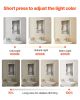 Lighted Medicine Cabinet with Mirror, 20 x 28 in Recessed or Wall Mount, 3 Color Dimmable LED Bathroom Medicine Cabinet with Bottom Lighting, Adjusta