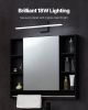 VEVOR Bathroom Vanity Light Bar, 24.02-Inch, LED Modern Light Fixture Over Mirror, with 360° Rotatable, IP44 Waterproof, 18W, 6000K, Wall Lighting fo