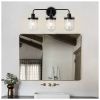 Wall Sconces Set of 3 with Clear Glass Shade,Modern Wall Sconce,Industrial Indoor Wall Light Fixture for Bathroom Living Room Bedroom Over Kitchen Si