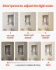 Lighted Medicine Cabinet with Mirror, 20 x 28 in Recessed or Wall Mount, 3 Color Dimmable LED Bathroom Medicine Cabinet with Sensor Light, Adjustable