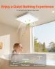 VEVOR Bathroom Exhaust Fan with LED Light, 110 CFM 4000K Bathroom Vent, 1.5 Sones Low-Noise, Premium Motor Ceiling Fan for Laundry Room, Storage Room