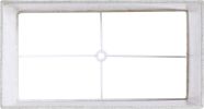 GOSO Set of 2 Small Beige Rectangular Lamp Shades, 6.7" x12.6" x8" (Spider) Rustic Rectangle Lampshade