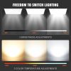 VEVOR 2 Pack 2x4FT LED Flat Panel Light, 6000LM 50W, Surface Mount LED Drop Ceiling Light Fixture with Adjustable Color Temperature 3500K/4000K/5000K