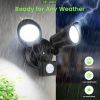 LED Security Lights Motion Sensor, 25W 2000LM Flood Lights Outdoor Motion Sensor with Remote, Dimmable Brightness 3000K-6500K CCT IP65 Security Light