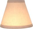Small Hardback Empire Shape Chandelier Clip-On Lamp Shade Set 2 Pack