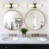 Resin Imitation Marble Texture Wall Light with Black Iron Metal Frame,Set of 2,Elegant Lighting Fixtures for Hallways,Bathrooms,and Bedrooms (Only In