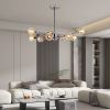 28" Modern Crystal Chandeliers, 9 Lights Chrome Chandelier for Living Room Bedroom, Dining Room Chandelier Over Table, Kitchen Light Fixtures (Bulbs