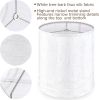 Tall Drum Lamp Shades Set of 2 Light Beige Tree Bark Textured linen Lamp shade