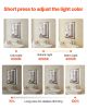 Lighted Medicine Cabinet with Mirror, 24 x 30 in Recessed or Wall Mount, 3 Color Dimmable LED Bathroom Medicine Cabinet with HD Mirror, Clock, Adjust