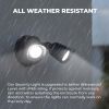 LED Flood Lights Outdoor, 16W 1900LM, IP65 Waterproof Dusk to Dawn Dual Head Security Lights, Exterior Wall Light for House, Patio, Garage, Yard-Blac