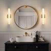 19.7'' Gold Bathroom Wall Sconce Set of 2, Modern Single Sconce Wall Lighting, Upgrated K9 Crystal Bronze Wall Light, Bedroom Vanity Sconce, Wall Lam