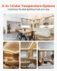 VEVOR 12 Pack LED Recessed Lighting, 5/6 Inch, Retrofit Can Lights, 1050 LM 13W 120V, Selectable 5CCT 2700K/3000K/3500K/4000K/5000K, 10% to 100% Dimm