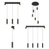 Angelina 6 - Light Matte Black Kitchen Island Pendant[No Bulb]