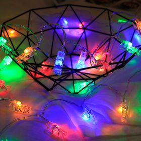 1pc; Photo Clip String Lights Home Decor Indoor/Outdoor; Battery Powered String Lights Lamp For Wedding Party Festival Decor 9.85ft 20LED (Not Includ (Color: Multi Color, size: Battery Box Type 3m20LED Clip Light)