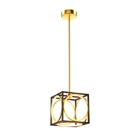 Modern Simply LED Pendant Light for Bedroom & Dining Room (Color: Golden, Type: Lamp)