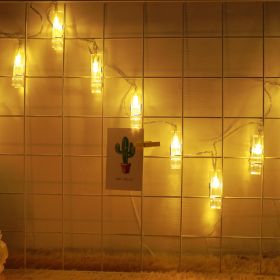 1pc; Photo Clip String Lights Home Decor Indoor/Outdoor; Battery Powered String Lights Lamp For Wedding Party Festival Decor 9.85ft 20LED (Not Includ (Color: Warm White, size: Battery Box Type 3m20LED Clip Light)