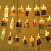 1pc; Photo Clip String Lights Home Decor Indoor/Outdoor; Battery Powered String Lights Lamp For Wedding Party Festival Decor 9.85ft 20LED (Not Includ