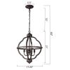 4 Light pendant light