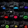 El Wire Interior Car LED Strip Lights, 2M Neon Wire USB 5V with Fuse Protection